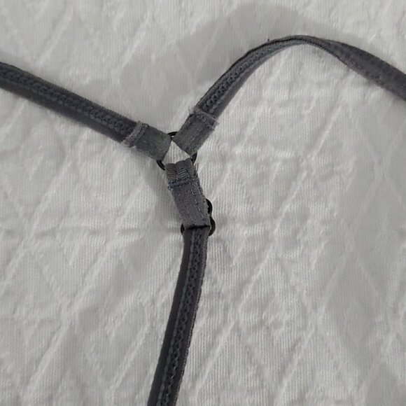 DANSKIN Grey Heather Razerback Adjustable Sports Bra - Picture 3 of 5